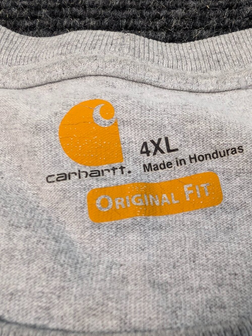 Carhartt Men's 4XL K87 Pocket T-Shirt Heather Gray Original Fit Big & Tall